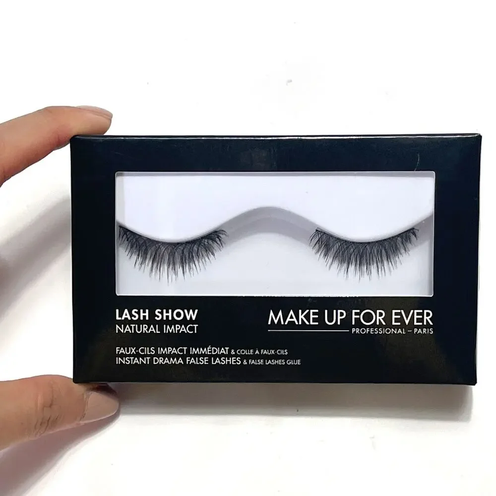 MAKE UP FOR EVER NIB Lash Show Natural Impact False Eyelashes + Glue N-102